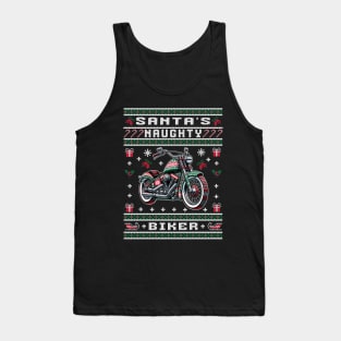 Naughty Biker - Ugly Christmas Sweater Tank Top